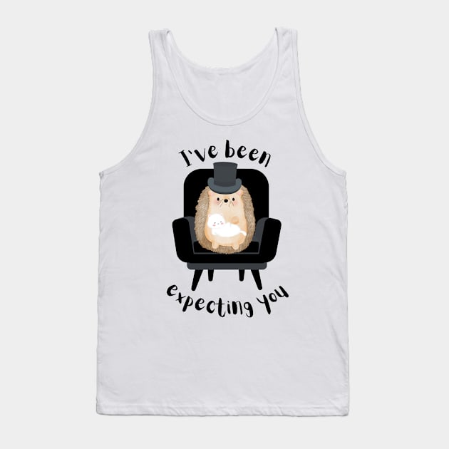 Funny villain hedgehog I've been expecting you bond design Tank Top by Katebi Designs